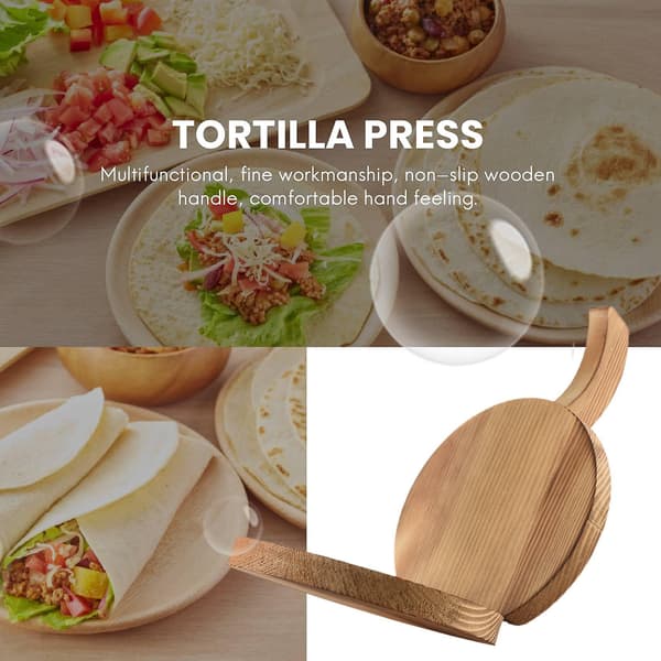 Deigpresse Tre Dumplingpresseverktøy Dumpling Wrappers Presse C