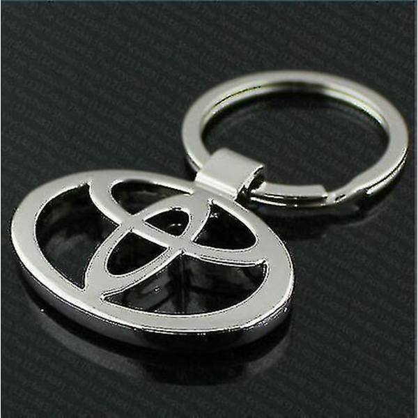 Toyota 3D-bil-logo nøglering nøglering nøglevedhæng hjemmekontorgift krom