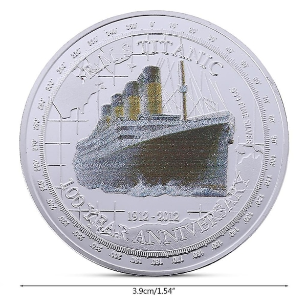 Titanic Coin Token Erindringsmønter Samlerbare Curio-gaver Erindringsmønter