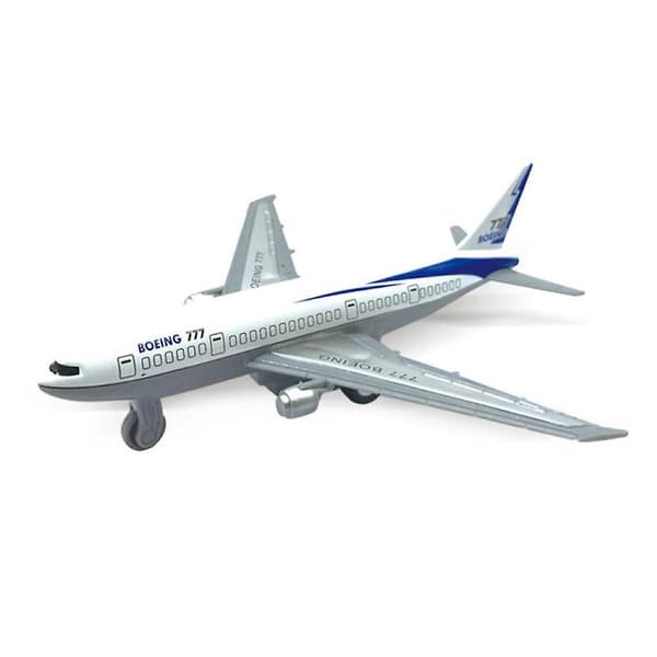 Farfi 2 stk Mini Simulering 777 A380 Træk Tilbage Fly Flymodel Samlerobjekt Legetøj