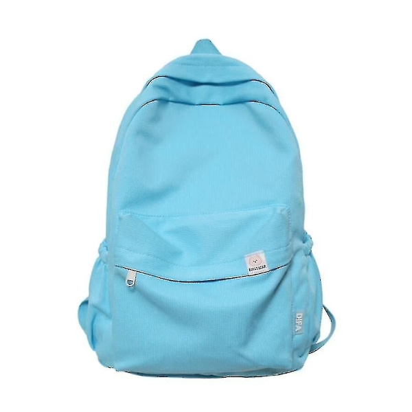 Uusi vedenpitävä nylon naisten reppu naisten matkalaukku reput koululaukku teinitytöille yksivärinen kirjalaukku Mochila kirjalaukku blue
