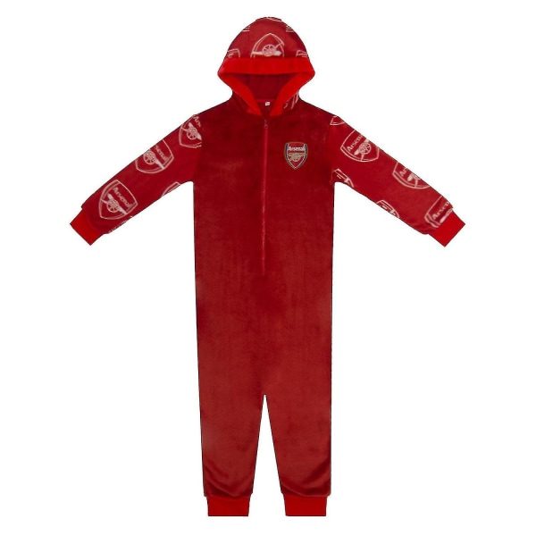 Arsenal Fc Boys Pyjama All-in-one Loungewear Kids virallinen jalkapallolahja Red 8-9 Years