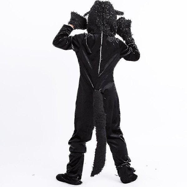 Lasten Cosplay set Animalblack Cat -asu A 130 140cm
