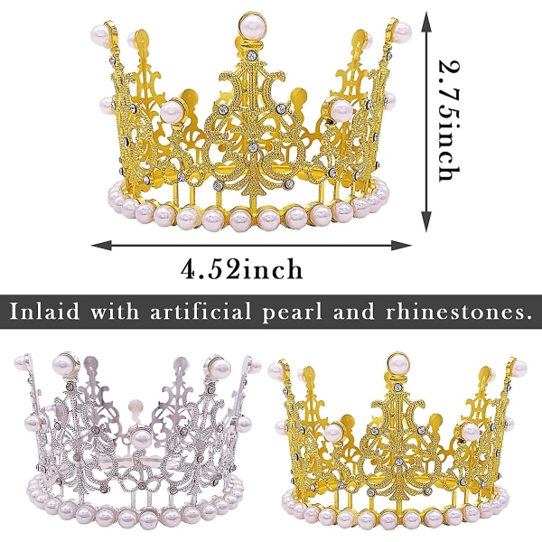 2kpl Koiran kruunu Lemmikit Tiara otsapanta kristalli tekojalokivi tekohelmi kruunu koiran syntymäpäiväjuhlasisustus häähiustarvikkeet Size L