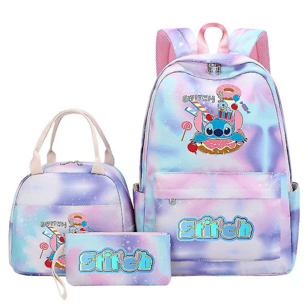 3st Lilo Stitch Ryggsäck Kvinna Man Rese Skolväska Hög kvalitet Teens Mochilas 1