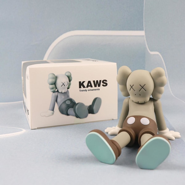 Kaws Figuuri - Model Art Toys Toimintafiguuri Lelu Pääsiäinen/joulu/syntymäpäivä Juhliin, lahja kodin koristelu Grey