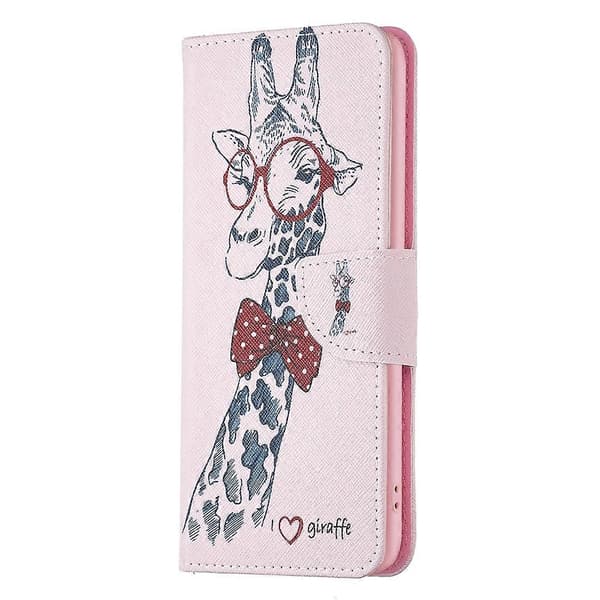 För Samsung Galaxy A04e Ritningsmönster Läderfodral Deer