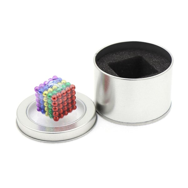 5mm Monivärinen 125kpl Buck Metapallot Magic Buck Teese-itse tikut Pallot Blocks Kuutio Suunnittelija Rakennuslelut
