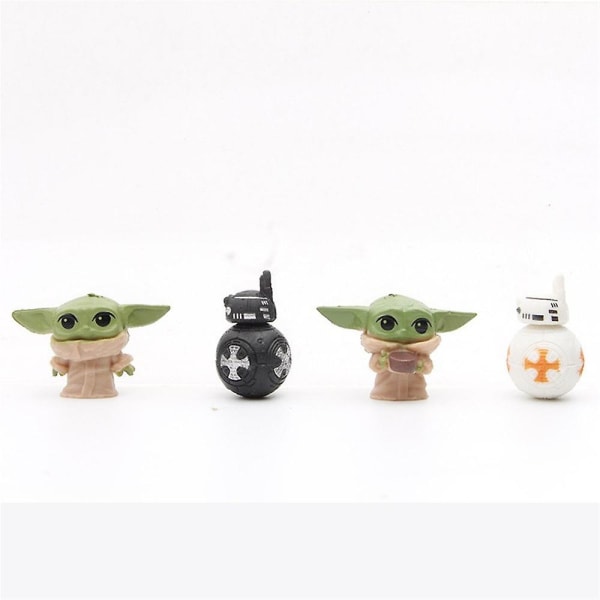 14 kpl/ set Star Wars Mini Figuurit Kakku Cupcake Toppers Sisustus Juhlatarvikkeet Kokoelma Mallit Nuket Ornamentti Lasten Syntymäpäivä