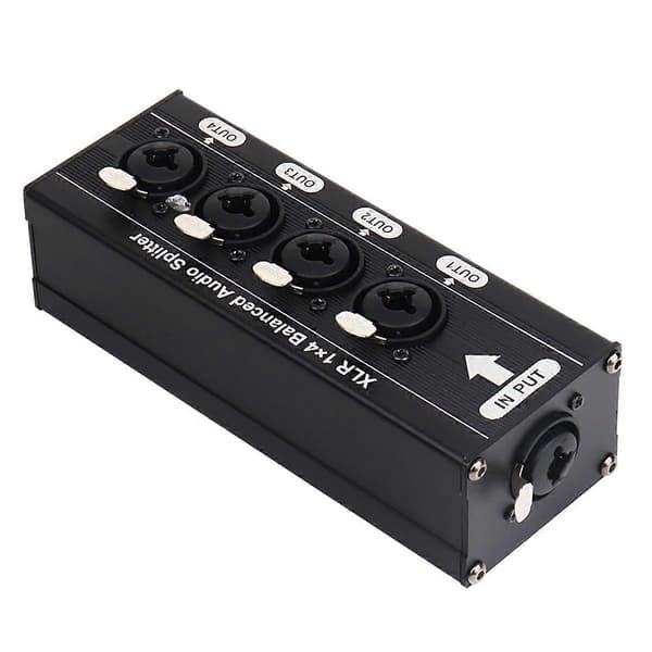 XLR 1x4 Balansert Lydsplitter Lydsignalsplitterboks