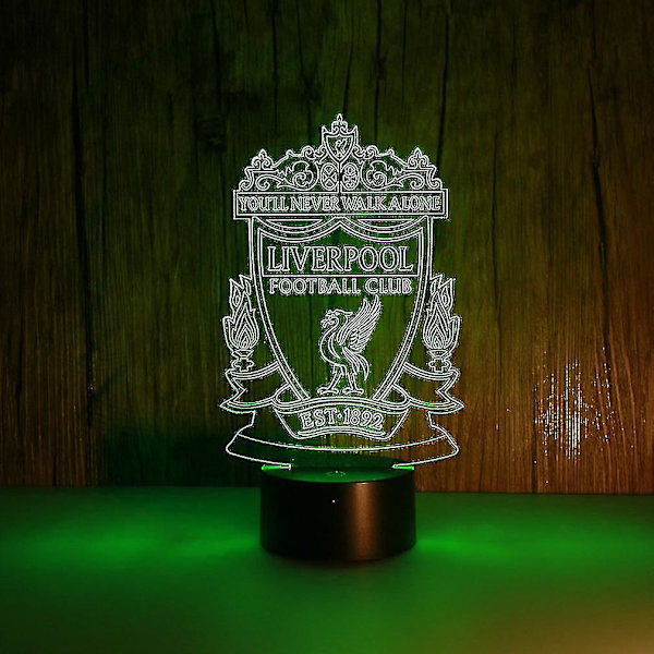 3D Led Night Light Liverpool Football Club Kids Bedroom Nightlight Anime Lamp