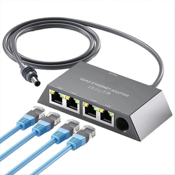 4-Port Ethernet Adapter Compatible with Gen 3, Compatible with Starlink Mini Satellite Internet Adapter, Compatible with Wired External Network