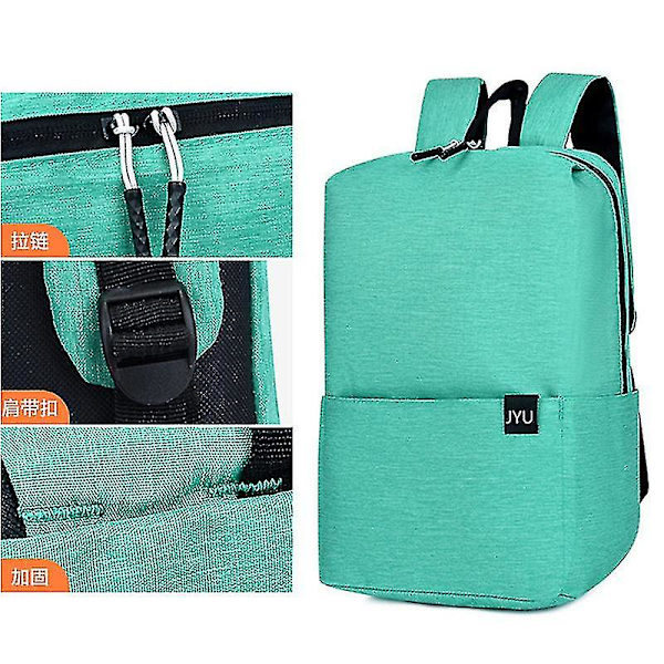 Casual Kvinnor Män Vattentät ryggsäck Bärbar Reseskola Laptopväskor Studentryggsäck Flerfärgad Kvinnlig dragkedja Ryggsäckar Light Blue