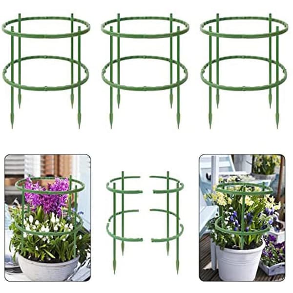 4-pack växtstöd, halvrunda växtstöd, växtstöd för , tomat, blomkruka
