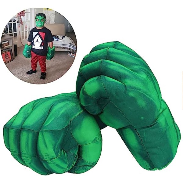 Superhelt Hands Hansker Superhelt Toy Fists Barn Myk plysj Superhelt kostymetilbehør Cosplay til gutt Halloween Bursdagsgave (1 par)