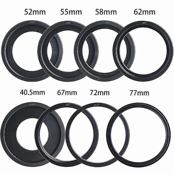 Macro LED Ringblixtljus Kit med 8 Adapterringar