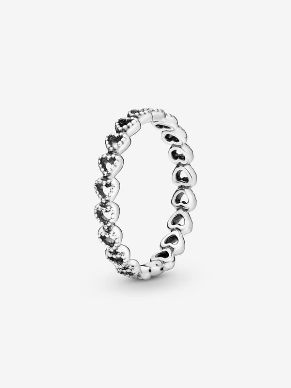 Pandora - Hjertebånd Ring - Sterlingsølv Circumference: 54mm