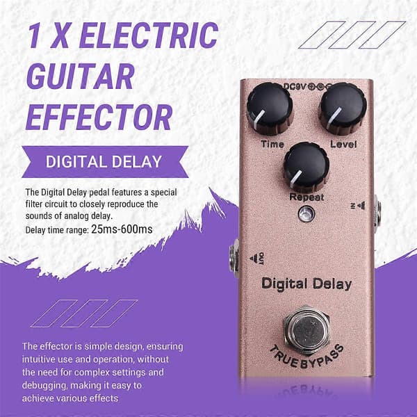 Elektrisk guitarpedal Digital Delay til elektrisk guitar
