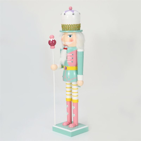 Candy Series 38cm Puinen Pähkinänsärkijä Sotilas Pöytä Askartelu Koristeet Pähkinänsärkijä Pink