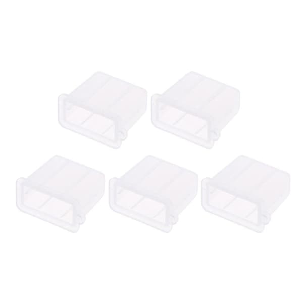 5st/set USB Anti-dammplugg Stoppare Typ A Hane Lock Skydd
