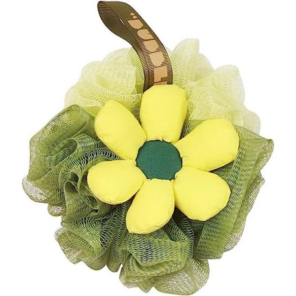 Badsvamp Boll Dusch Boll Tvätta Skrubb Sponge Skin-Affinity Hemtillbehör Grön