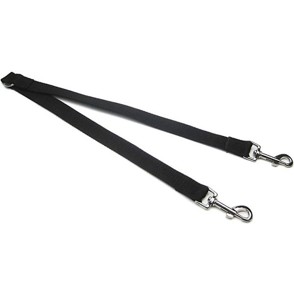 Pet Dog Chain Twin Leash Træk Reb med To-hovedet til udendørs gåhund