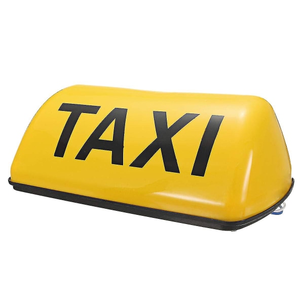 Vattentät 12v gul led taxisignallampa med magnetisk bas Yellow