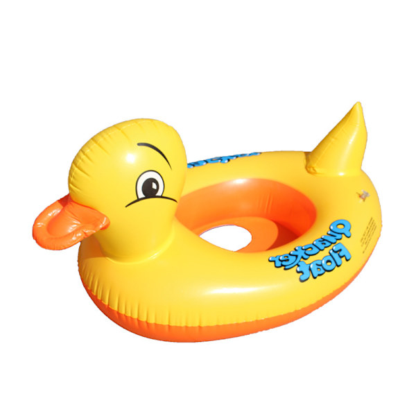 Baby Uppblåsbar Gul Anka Simring Cirkel Säte Pool Float Sommar Barn Boj Vatten Flotte Flytande Rolig leksaksbåt