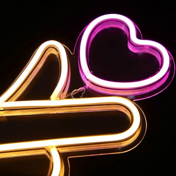 Neonskylt LED Väggdekor Hängande LED Neonskylt Sovrumsinredning