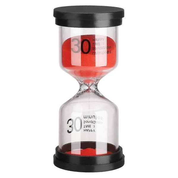 6-pack Sandglas Sand Timer Set, Färgglada Timglas för Hem & Kök