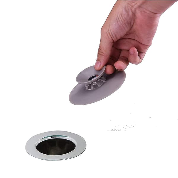 3 Pakke 3,4-9,4 cm Silikon Baderomsavløpsstopper Badekar Dusj