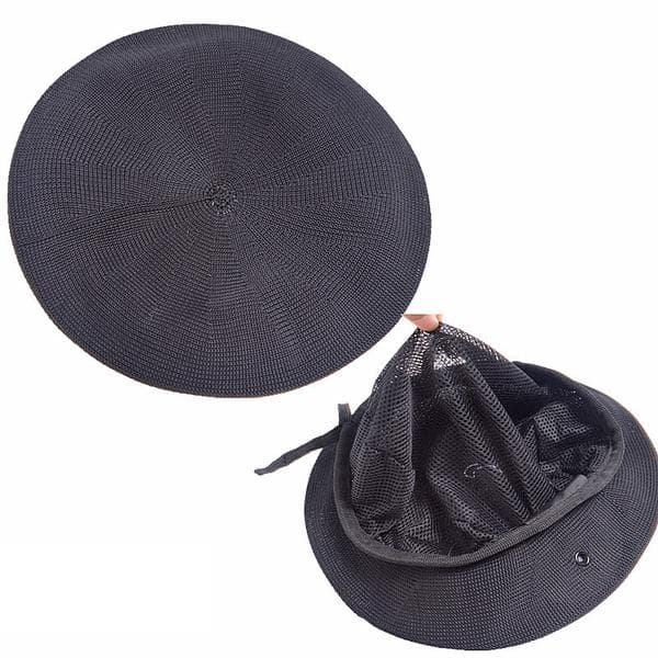 Herr Dam Ull Basker Elastisk Justerbar Blød Moderigtig - Spot Salg Sort Gitter Black grid 60cm