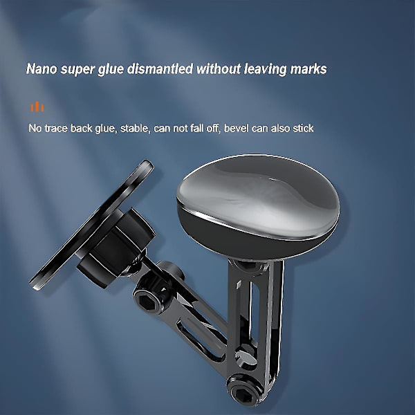 Universal 360 Pro magnetisk sugetelefonholder for bil, 2 stk Dashboard Frontrute Magnetisk biltelefonholderfeste med justerbar arm 2Pcs