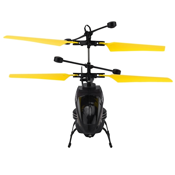 Mini RC Infraröd induktionsfjärrkontroll RC Toy 2CH Gyro Helikopter RC Drone Yellow
