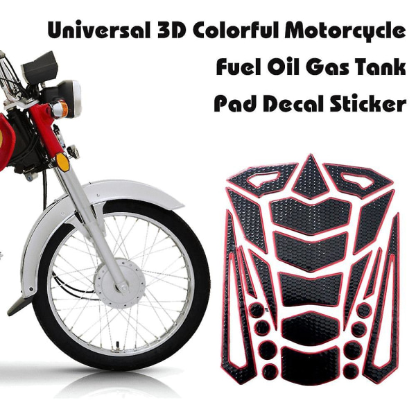 Motorsykkel Tank Protection Sticker | Motorsykkeldekaler Motorsykkeltank - Universal 3d Silver