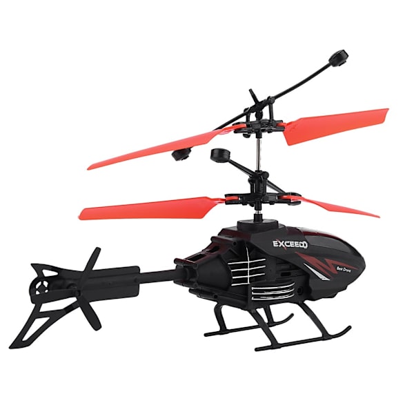 Mini RC Infraröd induktionsfjärrkontroll RC Toy 2CH Gyro Helikopter RC Drone Red