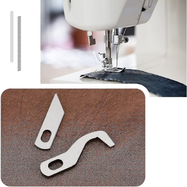 Overlock-veitsi, Ylempi & Alempi Setti, Sopii Singer S14-68 S14-69 S14-77 S14-78 S14-79, Yhteensopiva Pfaff Element 1450OL:n kanssa