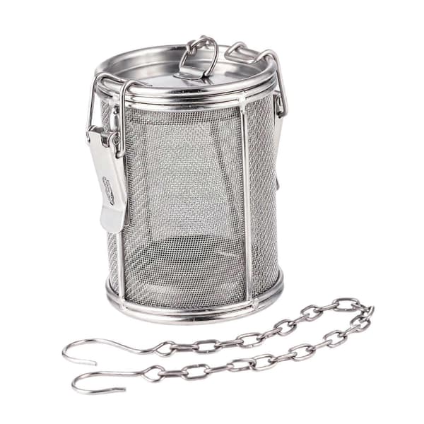 Tekule-infuser i netting, krydderkurv, tekrydder-infuser i rustfritt stål med finmasket netting Diameter 8cm