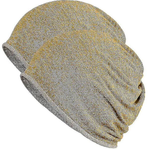 2-pack multifunktions Slouchy Beanie för jogging. Cykling