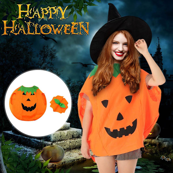 Pumpa Kostymer För Barn Halloween Pumpa Cosplay Fest Kostymer Och Hattar