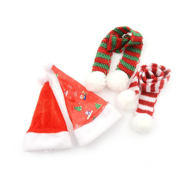 Håndlavet dukke julehue tørklæde til Blythe Doll 1/6 dukketilbehør C 1 Pcs