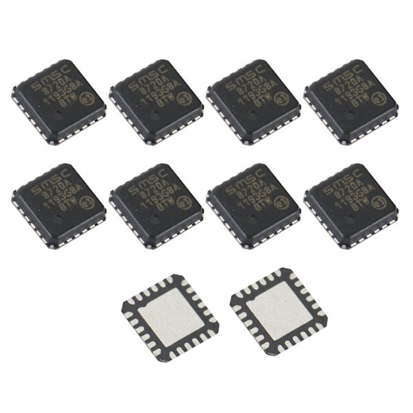 10 kpl LAN8720A LAN8720A-CP-TR LAN8720A-CP 8720A QFN24 Ethernet-lähetin-vastaanotin Black