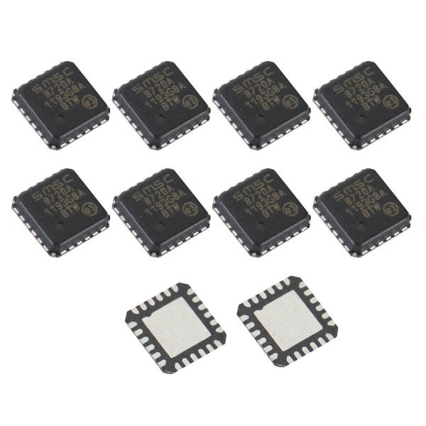 10 stk LAN8720A LAN8720A-CP-TR LAN8720A-CP 8720A QFN24 Ethernet transceiver Black