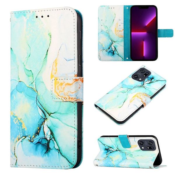 Taske til Oppo Find X5 Pro Cover Wallet Marmor Magnetic Læder Taske C6