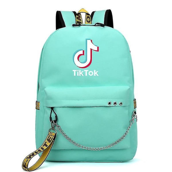 Tik Tok Reppu Koululaukut Kannettavan tietokoneen matkalaukut tytöille pojille teini-ikäisten muistikirjareppu Nylon Mochila nauhalla Lavender