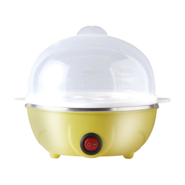 Egg Cooker Can Cook 7 Eggs With Automatic Shut-Off Function (Yellow)