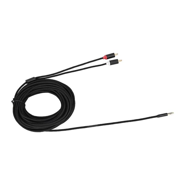 3,5 mm lydkabel stik til 2RCA forgyldt mikrofonkabel til mobiltelefon, notebook, MP3 (10m)