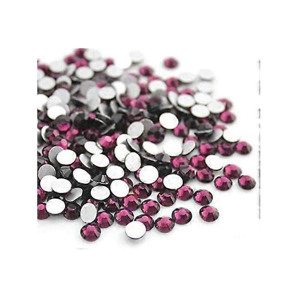 576 stk. limfaste krystal-flatback-rhinsten (ss20 576 stk., ametyst)
