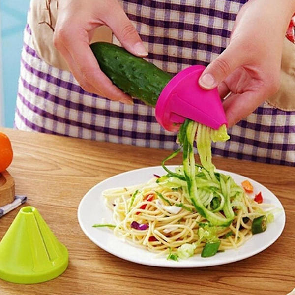 Handhållen Spiralizer Grönsaksskärare - Zucchini Spaghetti Maker Zoodle Maker - Perfekt för sallad