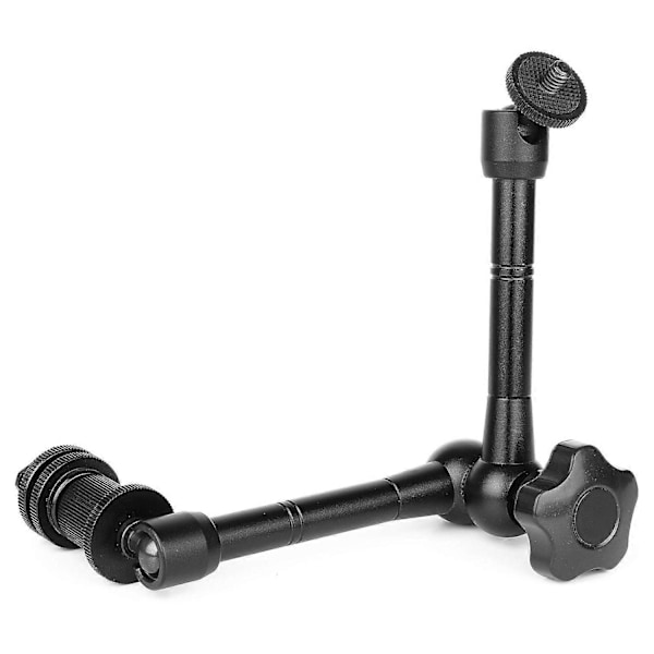 Magic Arm 11\" Leddelt Arm Magic Friction Arm Justerbar med Hot Shoe Mount & 1/4\" Tripod Skrue til DSLR Kamera Monitor LED LCD Lys DV Monitor